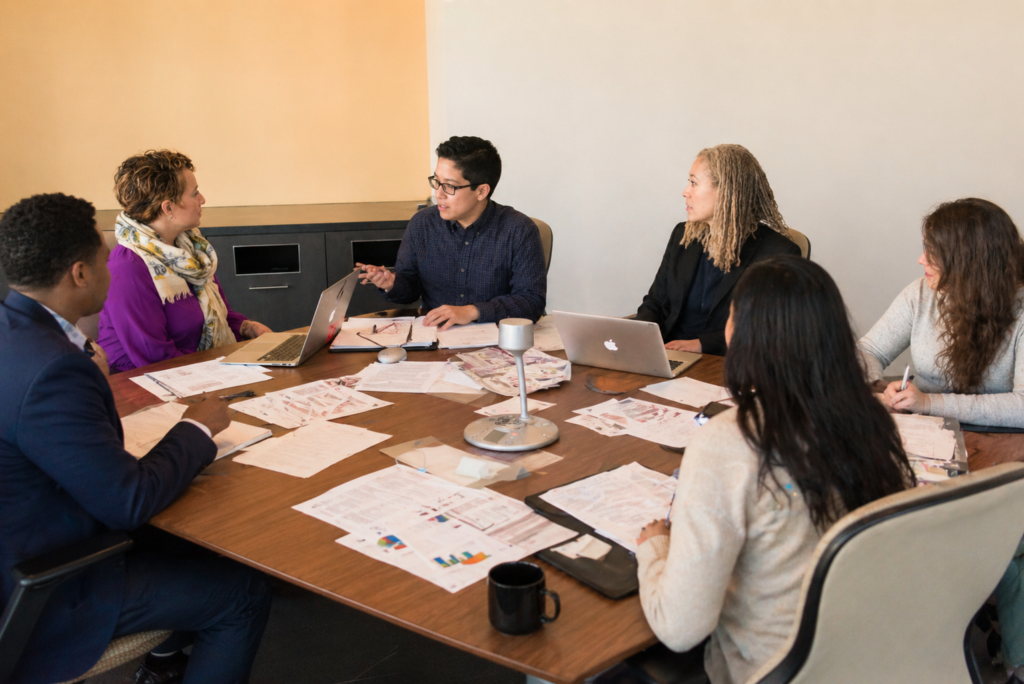 people at a meeting