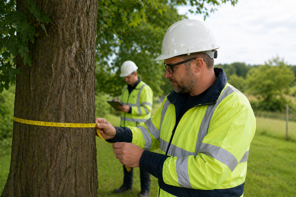 person-measuring-arround-tree